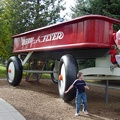 The Big Red Wagin in the park
