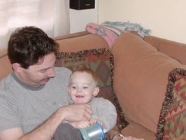 a big smile for daddy 1-31-03