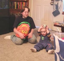 a bow for Nicolas' hair