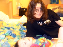 Travis and Nicolas, groovy colors man