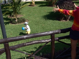 Julie and Nicolas playing ball 2