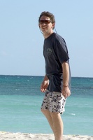 Chris playing volleyball