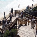 Modern steps built from &quot;El Castillo&quot; to the beach.  All other access from this part of Tulum is pretty rugged