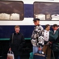 Getting on train to Denali
