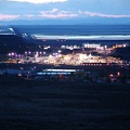 Wendover from a nearby hill clearly showing the curvature of the earth (the road in the upper left distance is razor straight, a