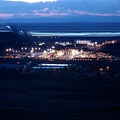 Wendover from a nearby hill clearly showing the curvature of the earth (the road in the upper left distance is razor straight, a