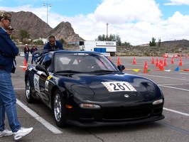 Car show the day before the race.  Please add comments to identify the cars and/or owners.