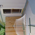 A better shot of the new screen door and light.  I'm working on a set of steps to go below that door.