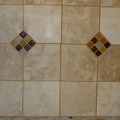 The tile backsplash