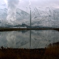 Power plant (?) on the south shore of the Great Salt Lake