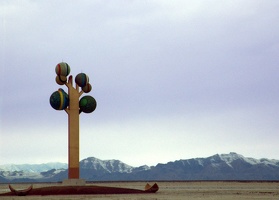 Sculpture at Bonneville Salt Flats, Utah