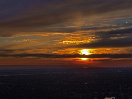 October sunset from Table Rock